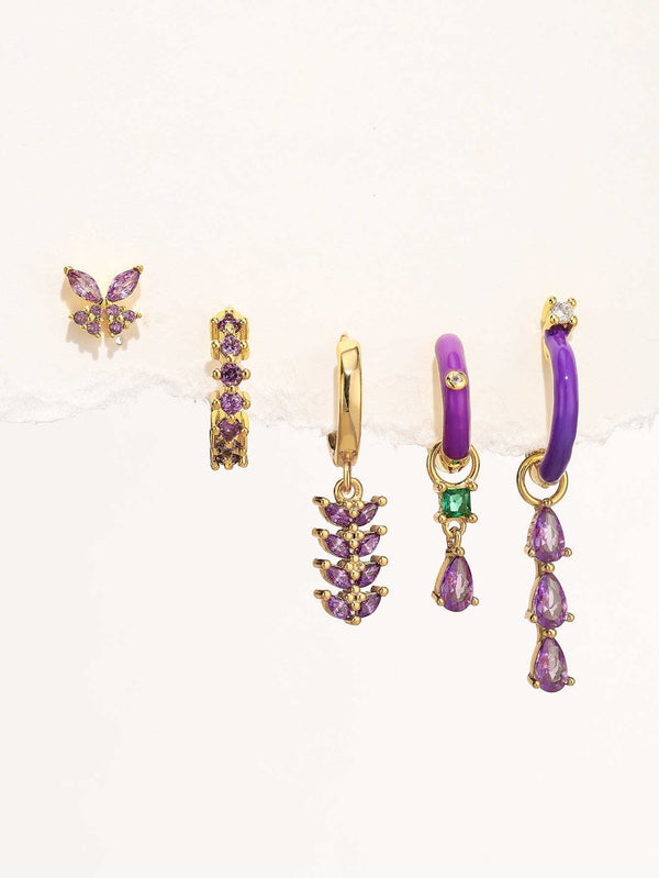 Isabela – Pendientes de oro delicados con forma geométrica.