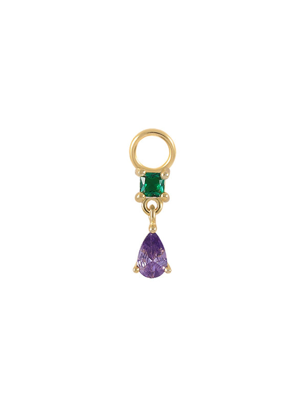 Isabela – Pendientes de oro delicados con forma geométrica.