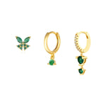 Anja – Pendientes de oro con borde delicado
