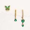 Anja – Pendientes de oro con borde delicado