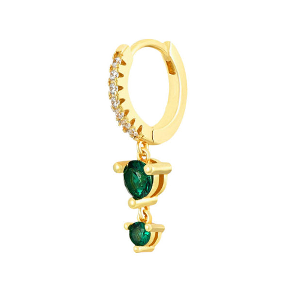 Anja – Pendientes de oro con borde delicado