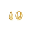Rosalie – Pendientes dorados suaves con estructura curva.
