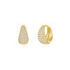 Rosalie – Pendientes dorados suaves con estructura curva.