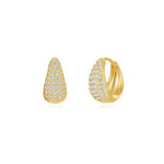Rosalie – Pendientes dorados suaves con estructura curva.