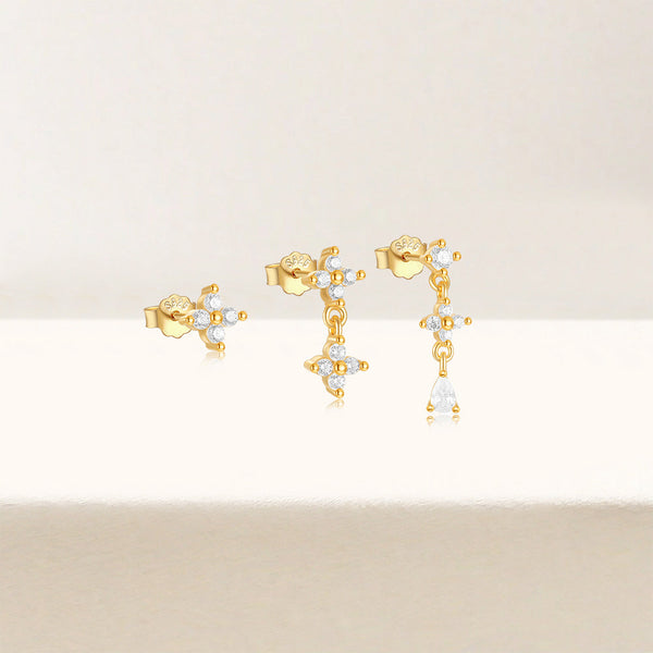 Anika – Pendientes de oro con movimiento sutil.