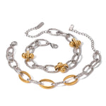Klara – Pulsera dorada con adorno de perla