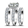 Greta – Anillo de diamante plateado con ornamento.