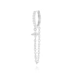 Clarissa – Pendientes de oro con forma cuadrada delicada.