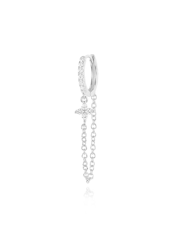 Clarissa – Pendientes de oro con forma cuadrada delicada.