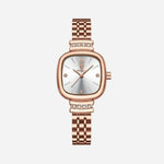 Katharina – Reloj de oro rosa con esfera clara.