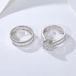 Beatrix – Double ring with pavé setting.
