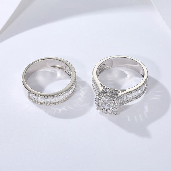 Beatrix – Double ring with pavé setting.