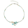 Pulsera Ankle de Estrella y Concha con Piedras