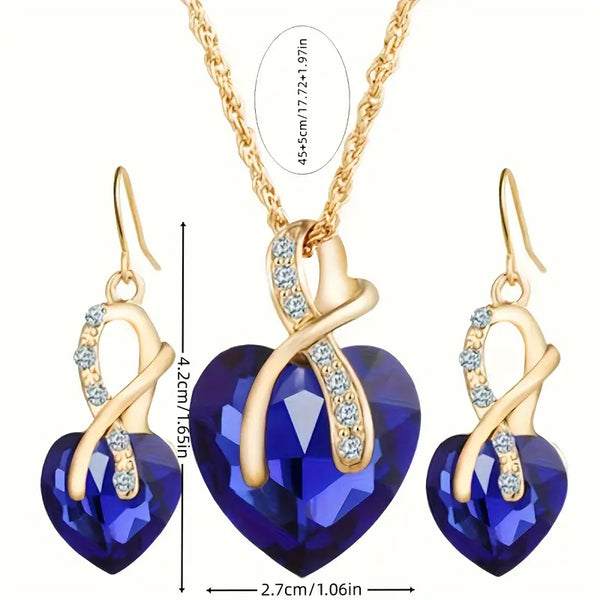 Aurelie – Conjunto de joyas con zafiros.