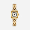 Leonie – Reloj dorado con caja cuadrada.