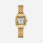 Leonie – Reloj dorado con caja cuadrada.
