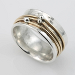 Marlene – Anillo con acentos dorados
