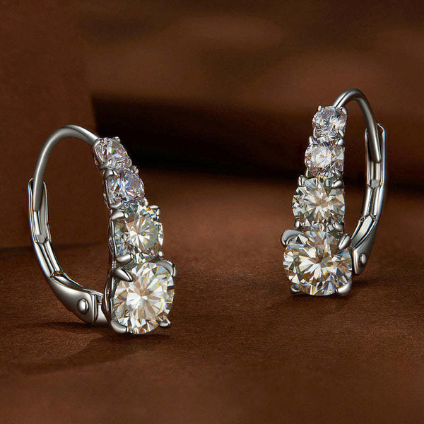 Pendientes de cuatro piedras