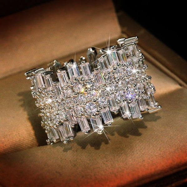 Selina – Anillo con circonita cuadrada