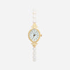 Aurelia – Reloj de dama dorado con esfera en forma de gota.