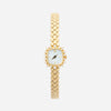 Isabella – Reloj dorado con pulsera de eslabones redonda.