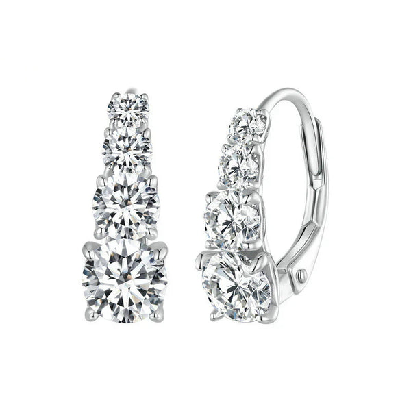Pendientes de cuatro piedras