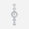 Elina – Reloj dorado con pulsera de inspiración floral.