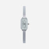 Theresa – Reloj dorado con esfera rectangular.