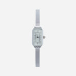 Theresa – Reloj dorado con esfera rectangular.