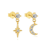 Pavlína – Pendientes de oro delicados con un diseño moderno.