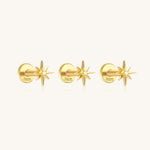 Kateřina – Pendientes de oro con suave curvatura.