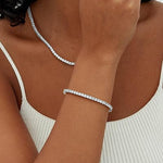 Pulseras de tenis de moissanita
