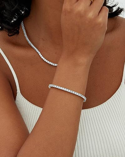 Pulseras de tenis en moissanita