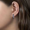 Elisa – Pendientes con transición de zafiro doble.