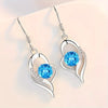 Saphira – Pendientes con piedras azul brillante.