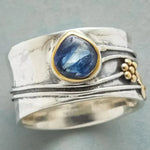 Gertruda - Anillo de meditación de gema checa