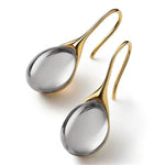 Kristýna - Gold and Silver Crystal Drop Earrings
