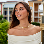 Susanne – Pendientes dorados con textura.