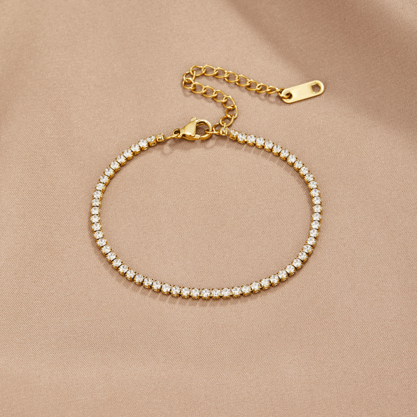 Pulseras de tenis Kordelie Gold