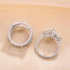 Emilie – Anillo de diamante brillante con corte rectangular.