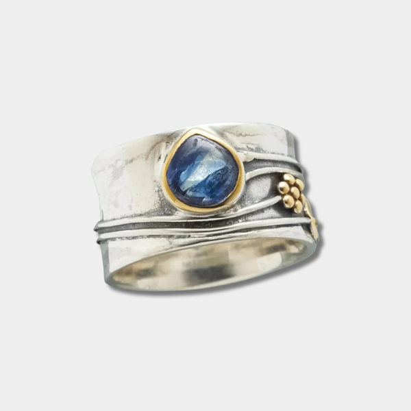 Gertruda - Anillo de meditación de joya checa