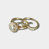 Lena - Conjunto de anillos vintage dorados