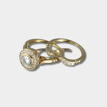 Lena - Conjunto de anillos vintage dorados