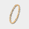 Klára - Pulsera elegante dorada con circonitas