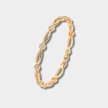 Klára - Pulsera dorada elegante con circonitas