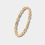 Klára - Pulsera de oro elegante con circonitas