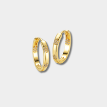 Aurelie - Vintage gold flower earrings