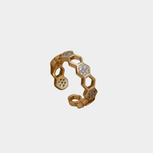 Selina - Anillo de oro y cristal