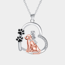 Collar en forma de corazón para perros y chicas
