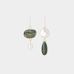 Agnes – Pendientes de plata con superficie texturizada.